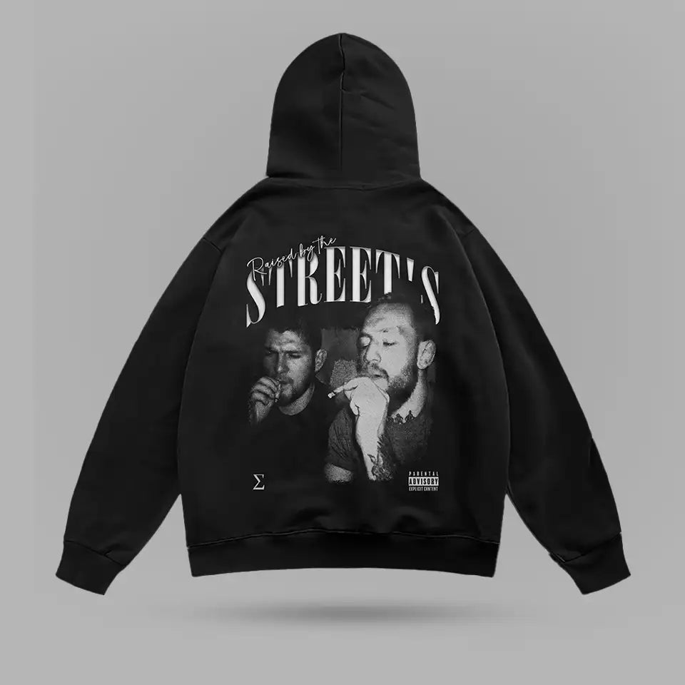 Raised By Streets Conor Khabib Oversize Hoodie – arka görünüm