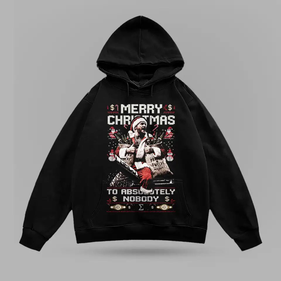 Conor Mcgregor Merry Christmas Oversize Hoodie – arka görünüm
