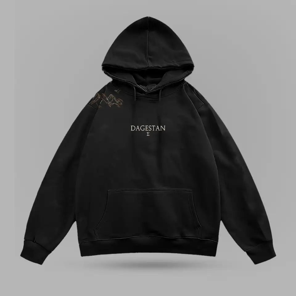 Dagestan Wings Oversize Hoodie – ön görünüm 2