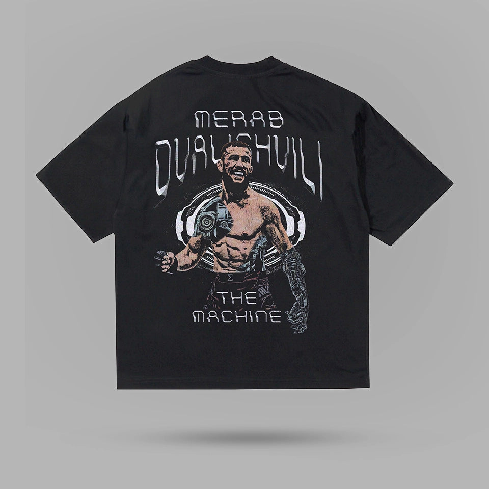Merab Dvalishvili The Machine Oversize Tshirt – arka görünüm