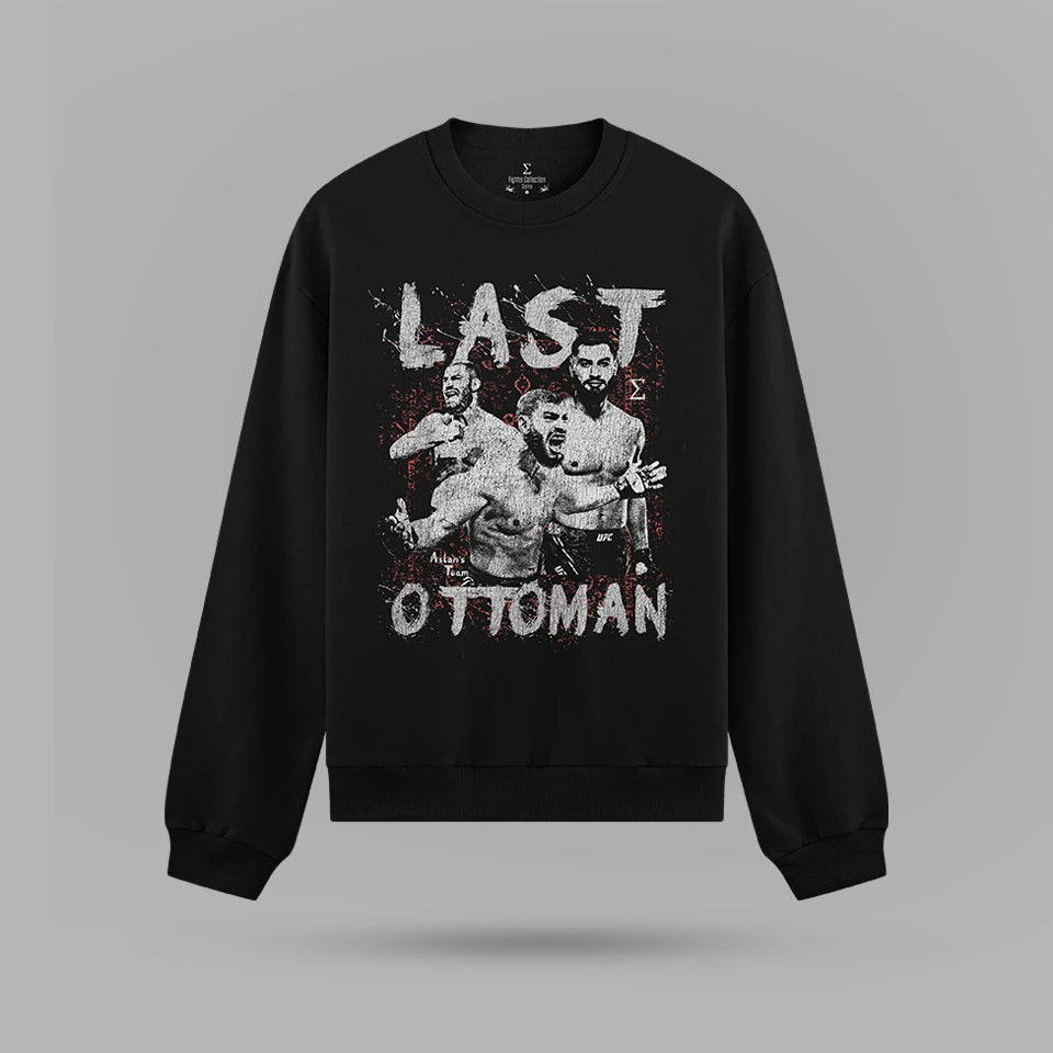 Ibo Aslan Coming For All Oversize Sweatshirt – arka görünüm