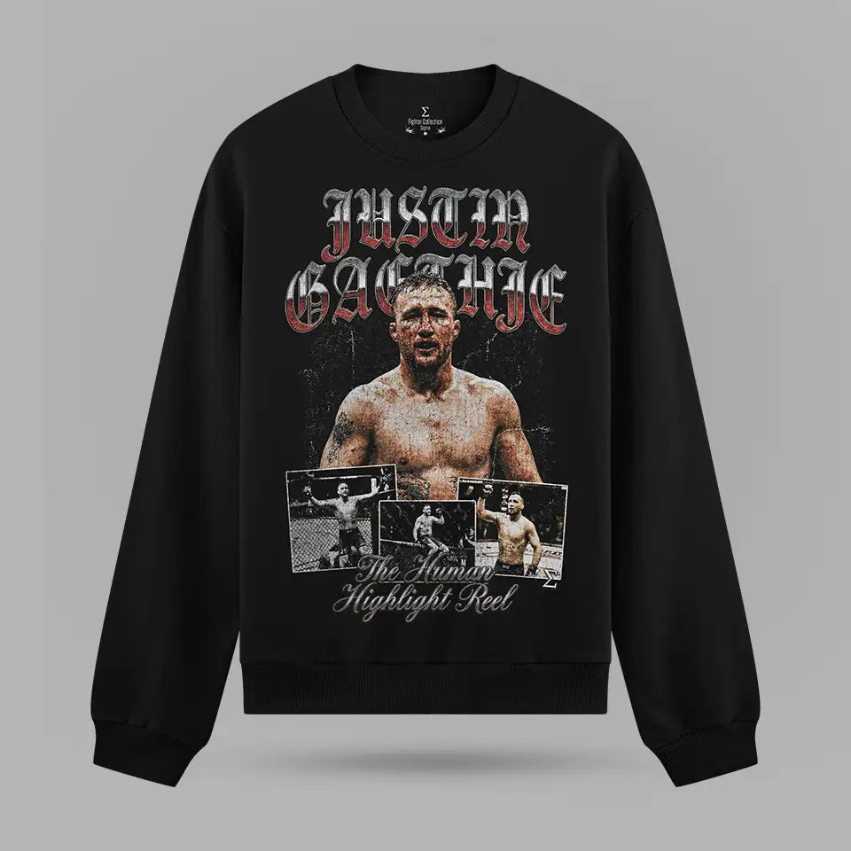 Justin Gaethje The Human Highlight Sweatshirt – ön görünüm