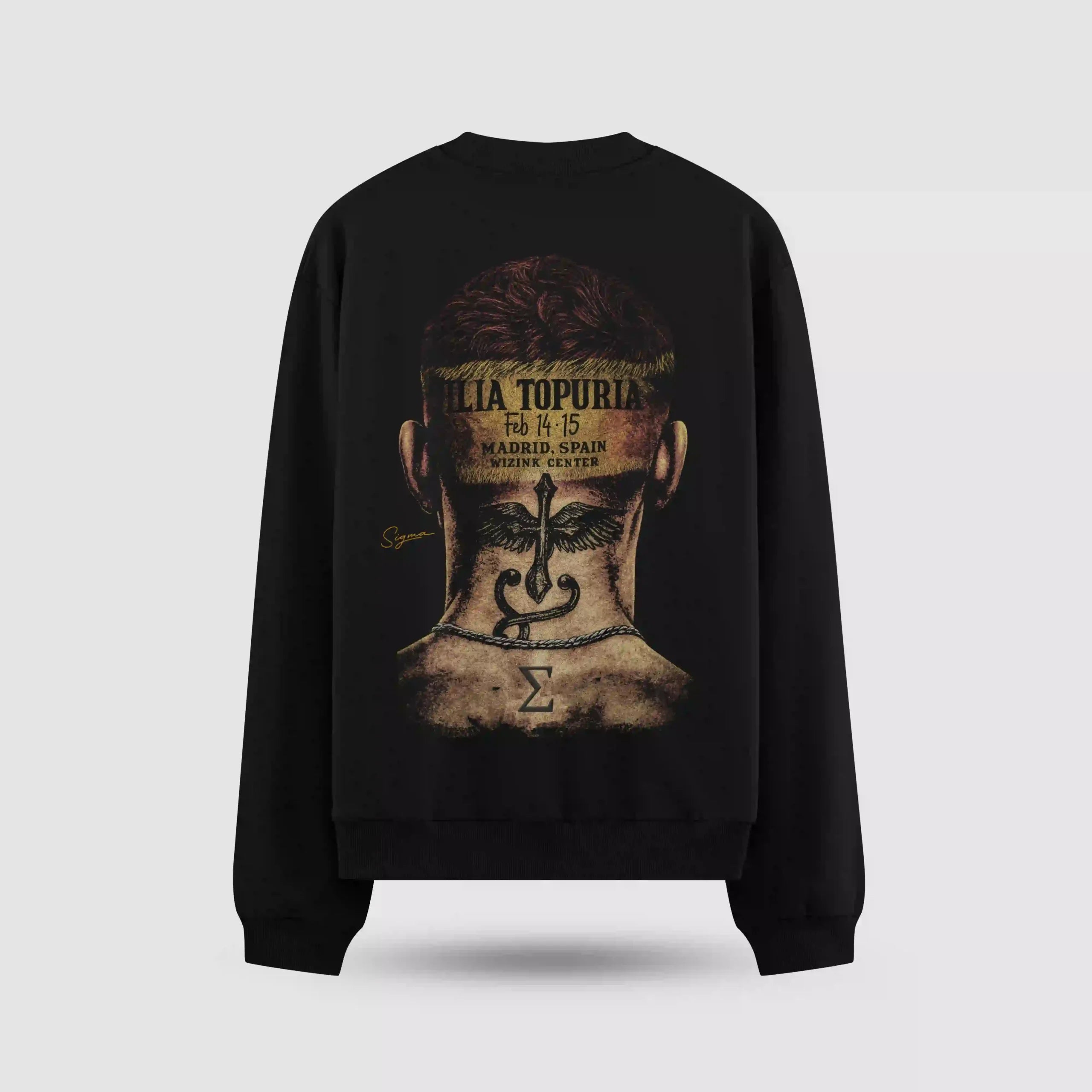 Ilia Topuria Head Oversize Sweatshirt – ön görünüm