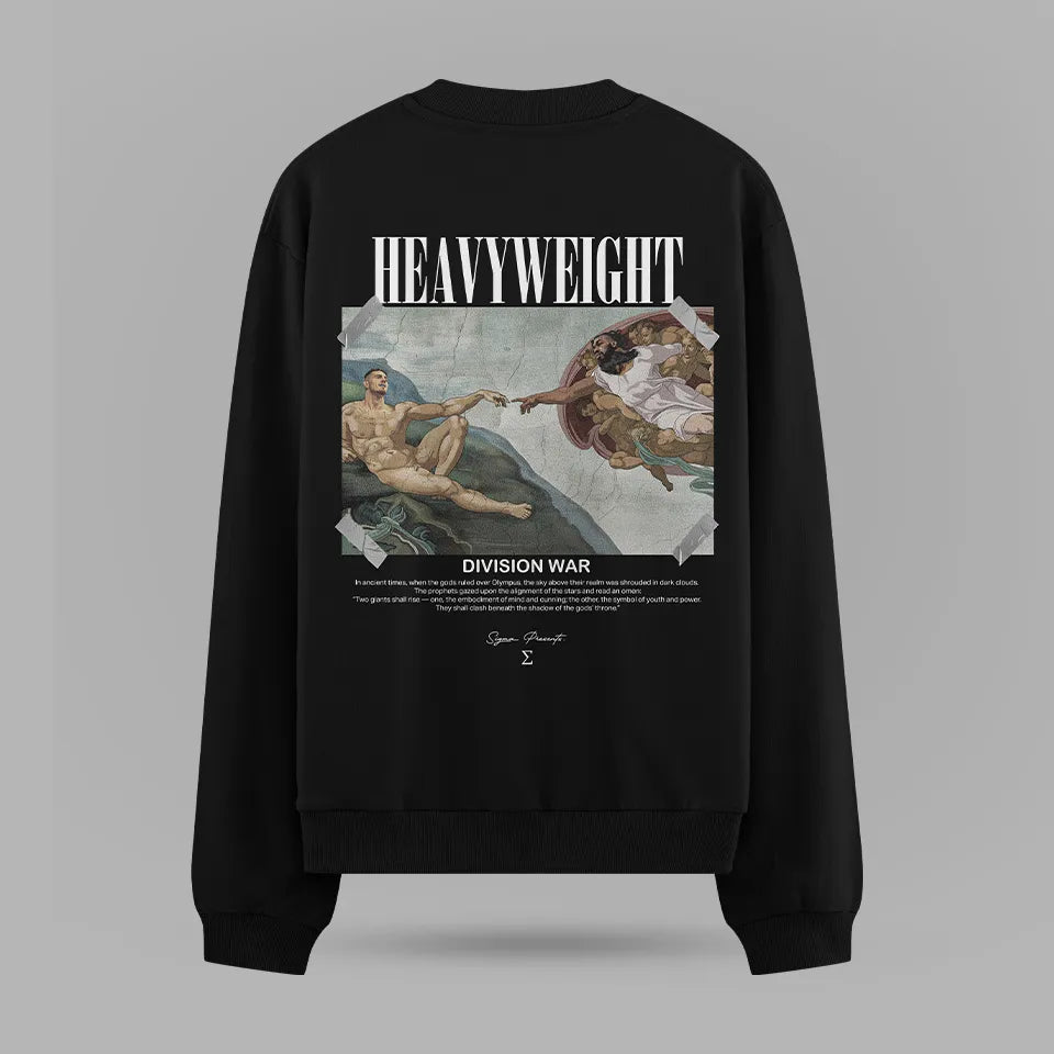 Tom Aspinall - Jon Jones Division War Oversize Sweatshirt – ön görünüm