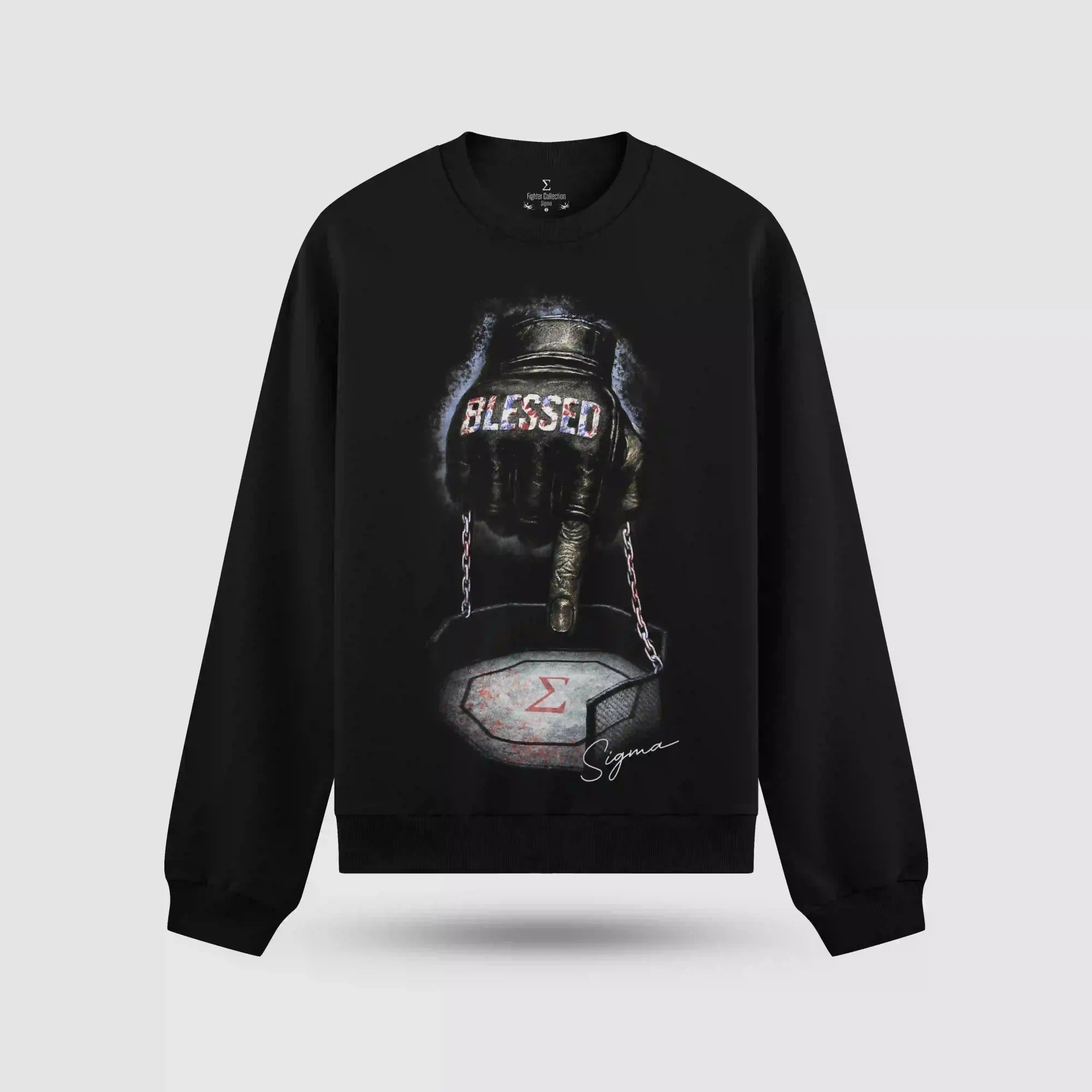 Max Holloway Octagon Oversize Sweatshirt – arka görünüm