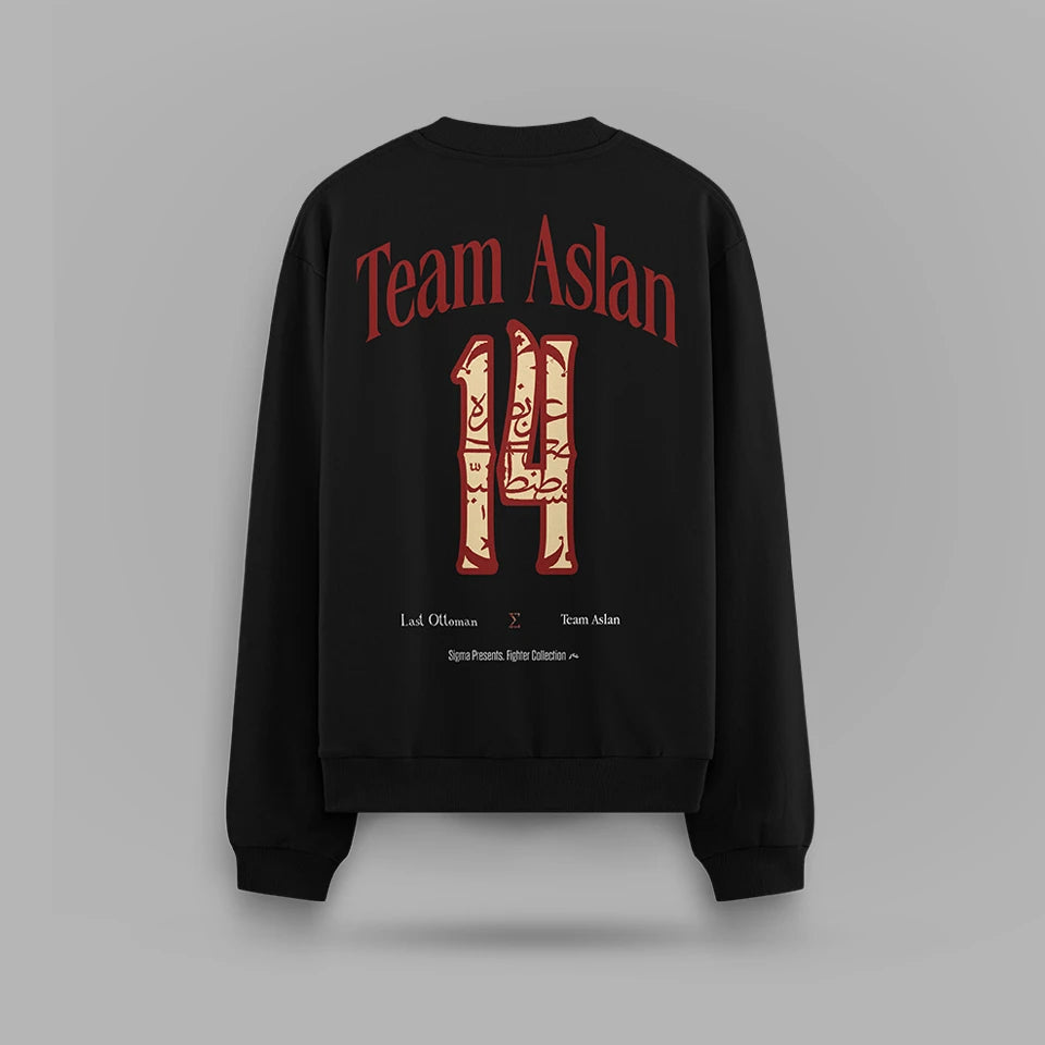 Ibo Aslan Team Aslan Oversize Sweatshirt – arka görünüm