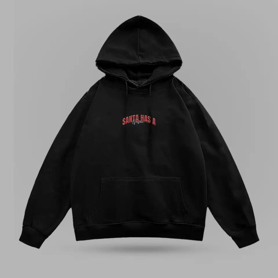 Charles Oliveira Armbar To Santa Oversize Hoodie – arka görünüm 2
