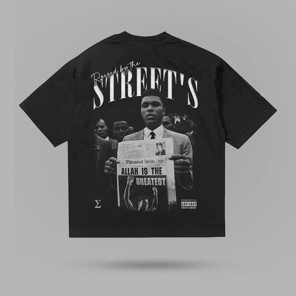 Raised By Streets Muhammad Ali Tshirt – arka görünüm
