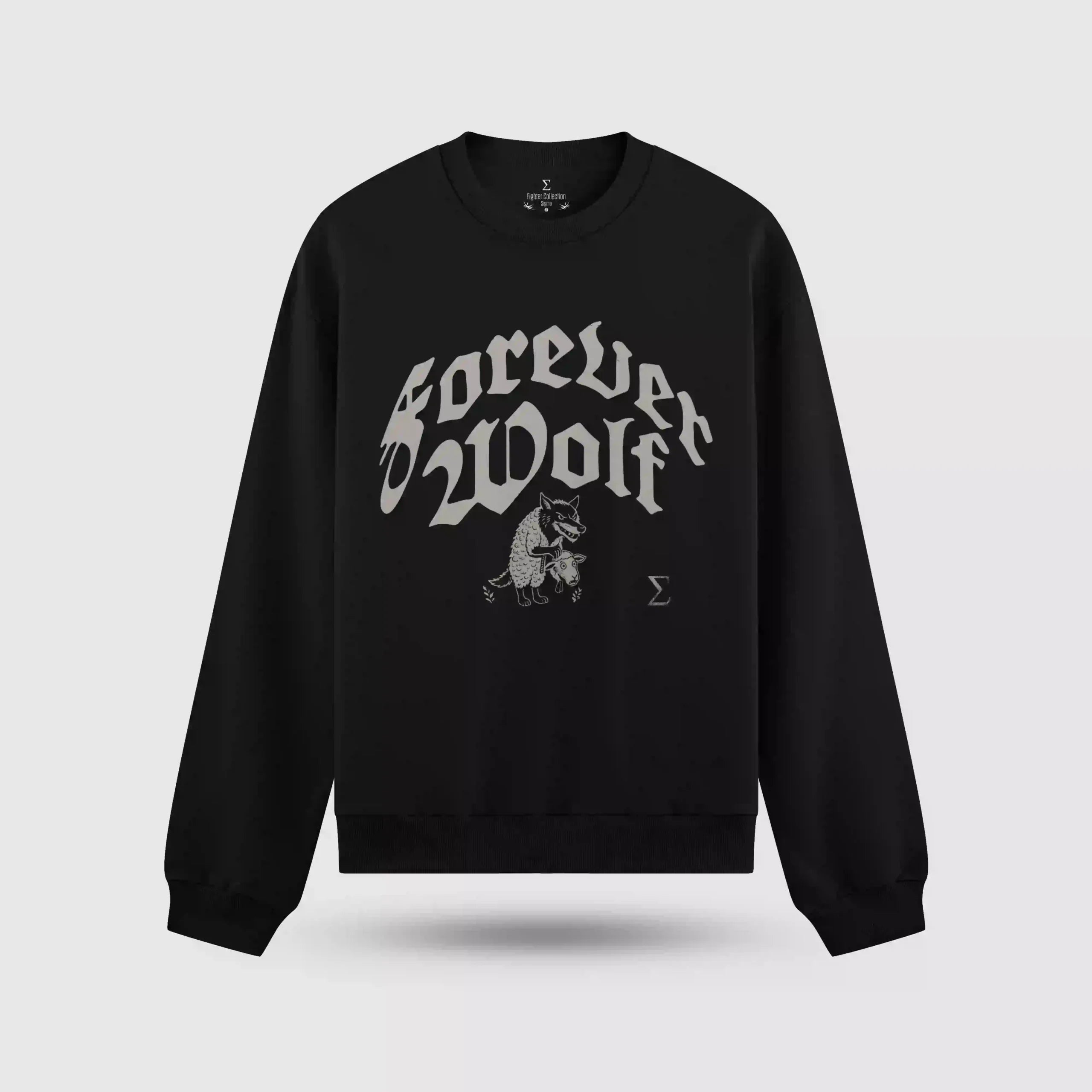 Forever Wolf Oversize Sweatshirt – ön görünüm