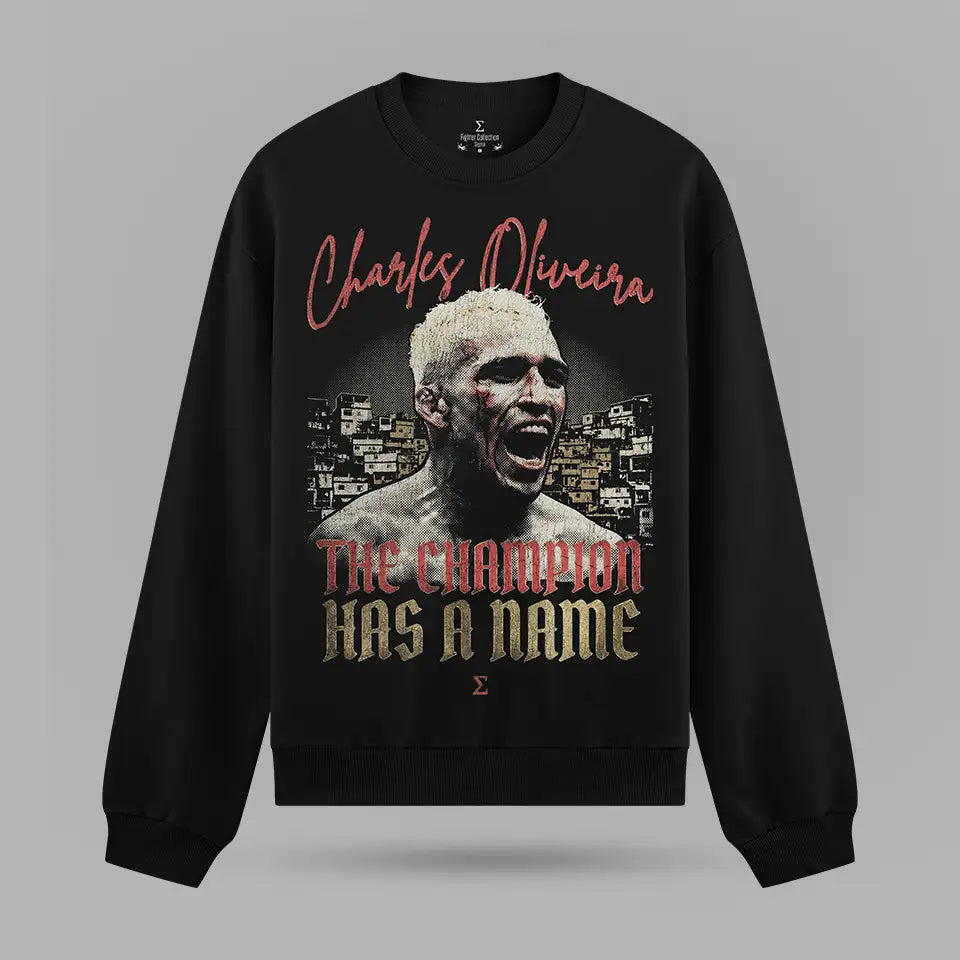 Charles Do Bronx Oliveira Favela Champion Sweatshirt – ön görünüm