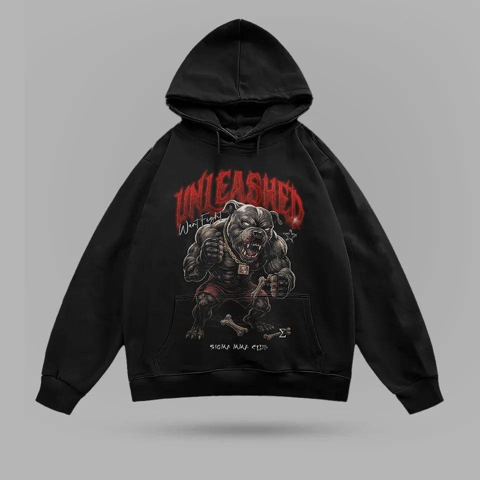 Unleashed Oversize Hoodie – arka görünüm