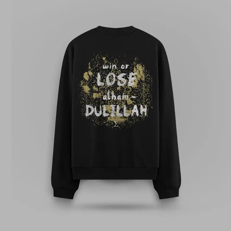 Islam Makhachev Alhamdulillah Oversize Sweatshirt – arka görünüm