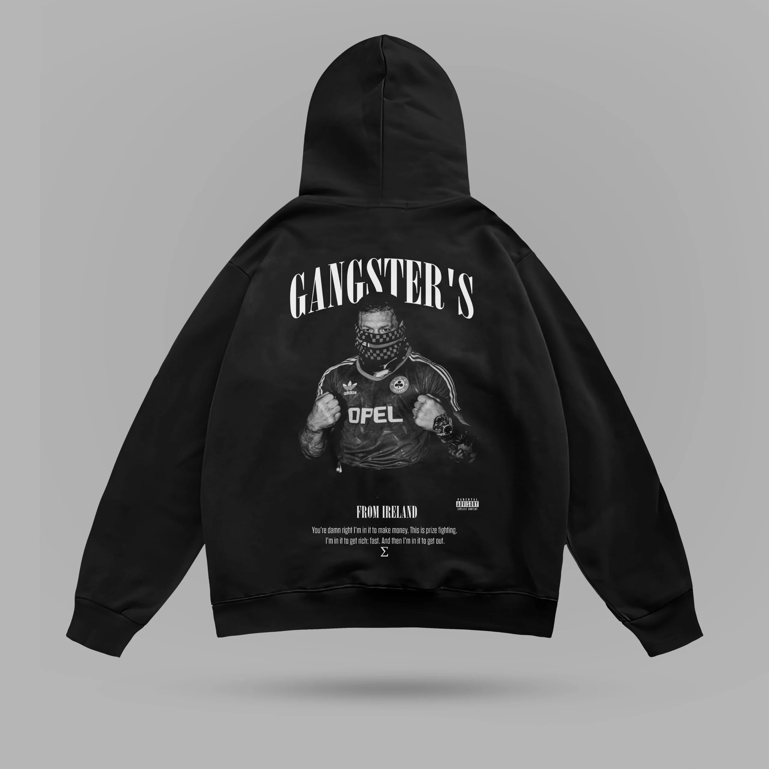 GANGSTERS Conor Mcgregor Oversize Hoodie – ön görünüm