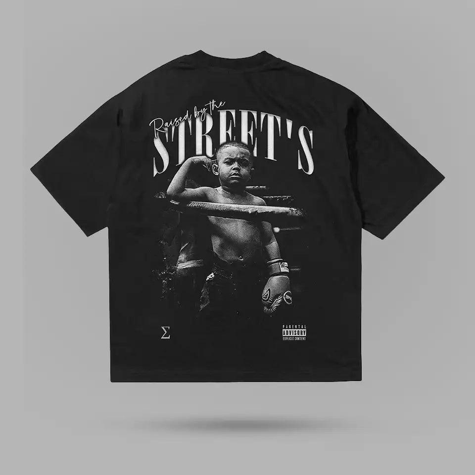 Raised By Streets Boxer Kid Tshirt – arka görünüm