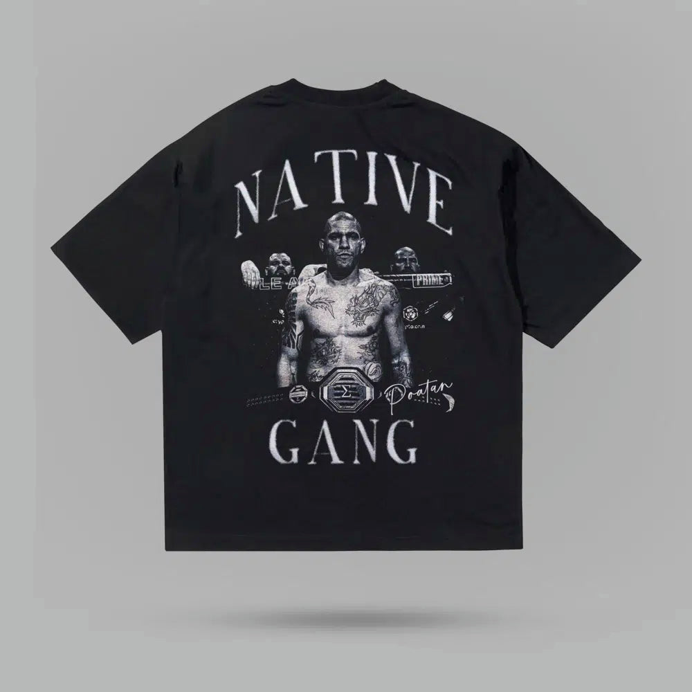 Alex Pereira Native Gang Oversize Tshirt – arka görünüm