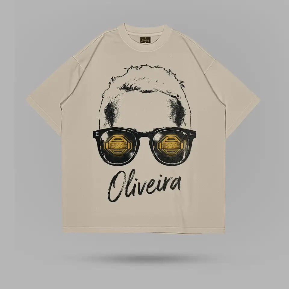 Charles Oliveira Gold Octagon Vision T-shirt – arka görünüm