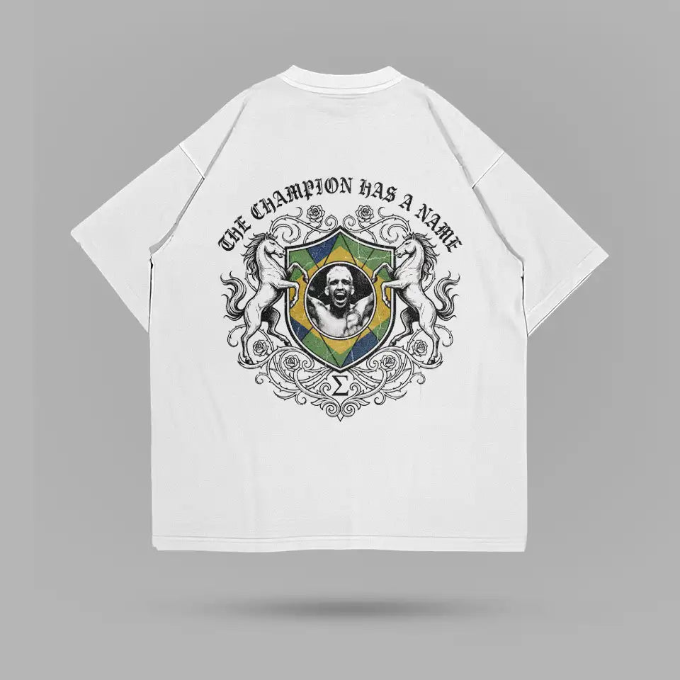 Charles Oliveira Brazilian Shield Crest T-shirt – ön görünüm