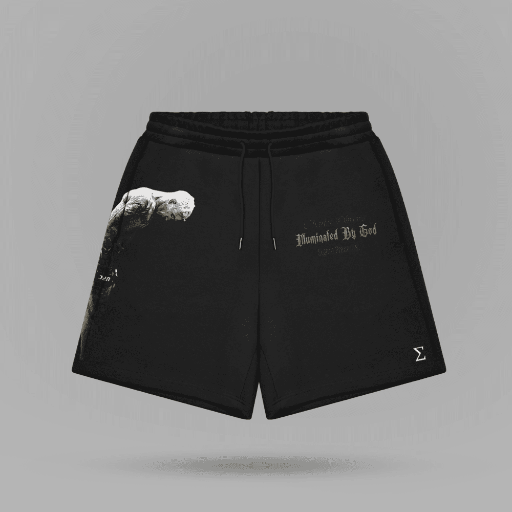 Charles Oliveira Illuminated By God Shorts – ön görünüm