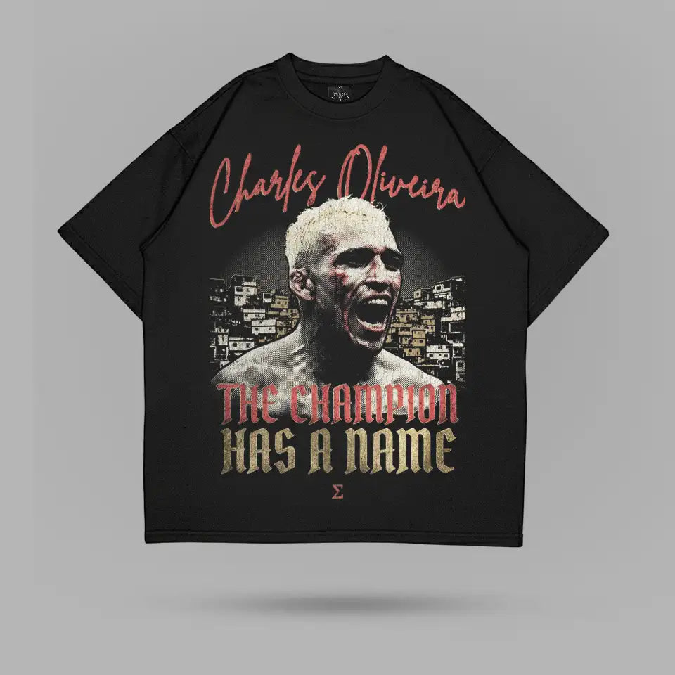 Charles Do Bronx Oliveira Favela Champion T-shirt – ön görünüm