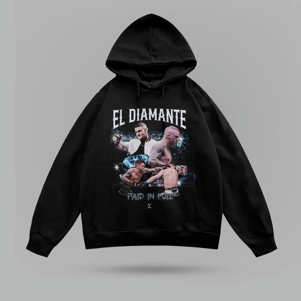 Dustin Poirer El Diamante Oversize Hoodie – ön görünüm