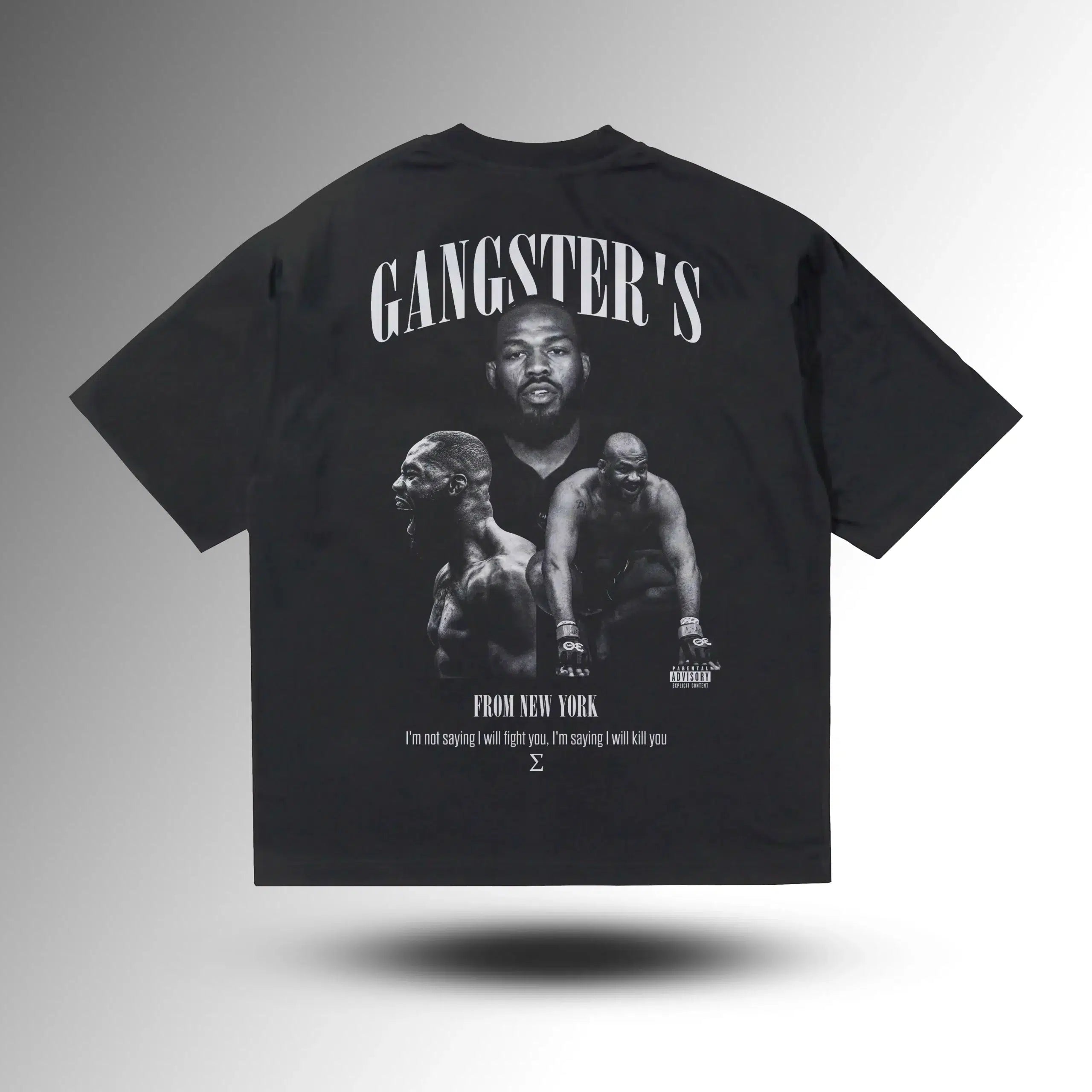 GANGSTERS Jon Jones Oversize Tshirt – arka görünüm