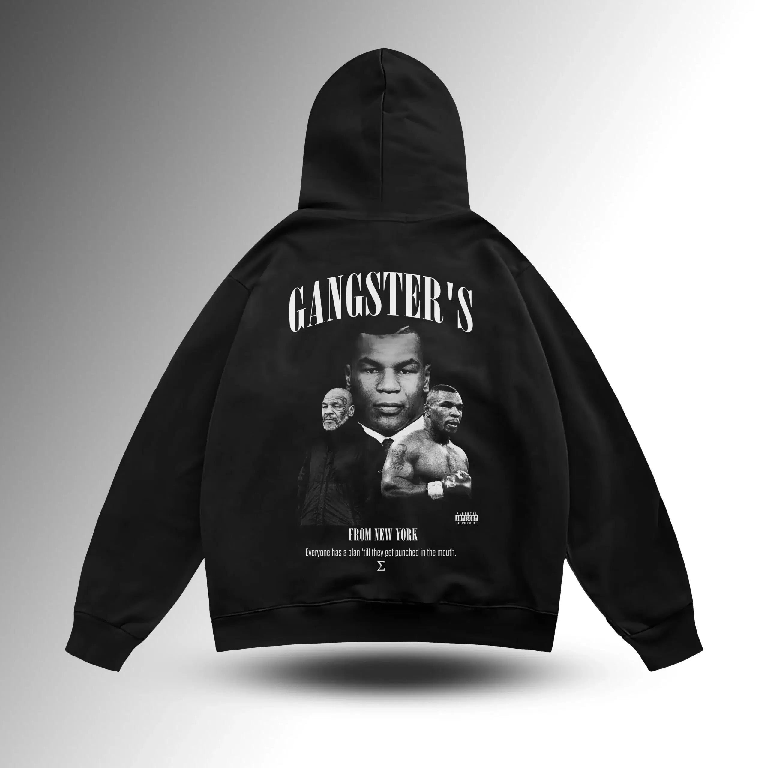 GANGSTERS Mike Tyson Oversize Oversize Hoodie – arka görünüm