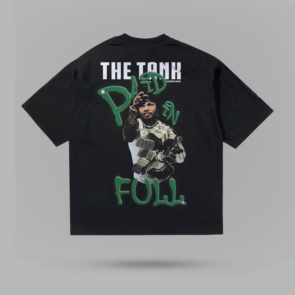 Gervonta Davis Paid In Full Oversize Tshirt – arka görünüm