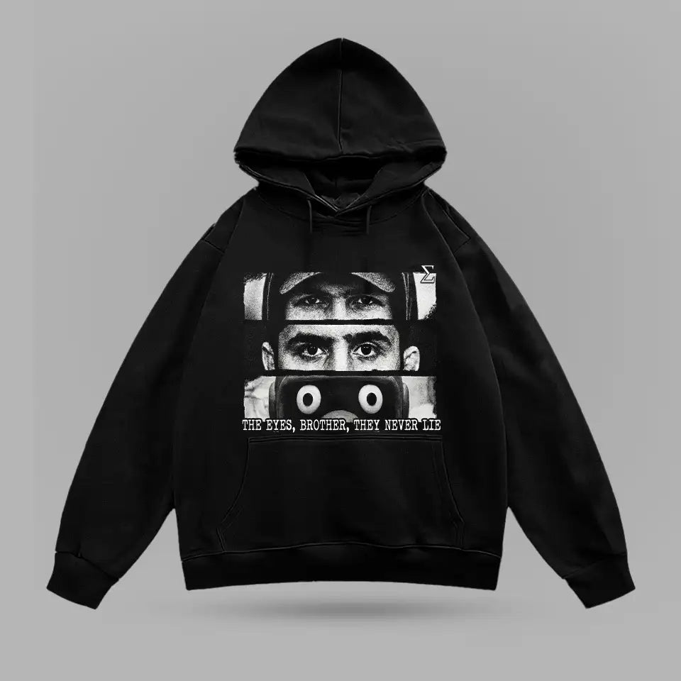 Dagestan x Nihilist Penguin Eyes Oversize Hoodie – ön görünüm