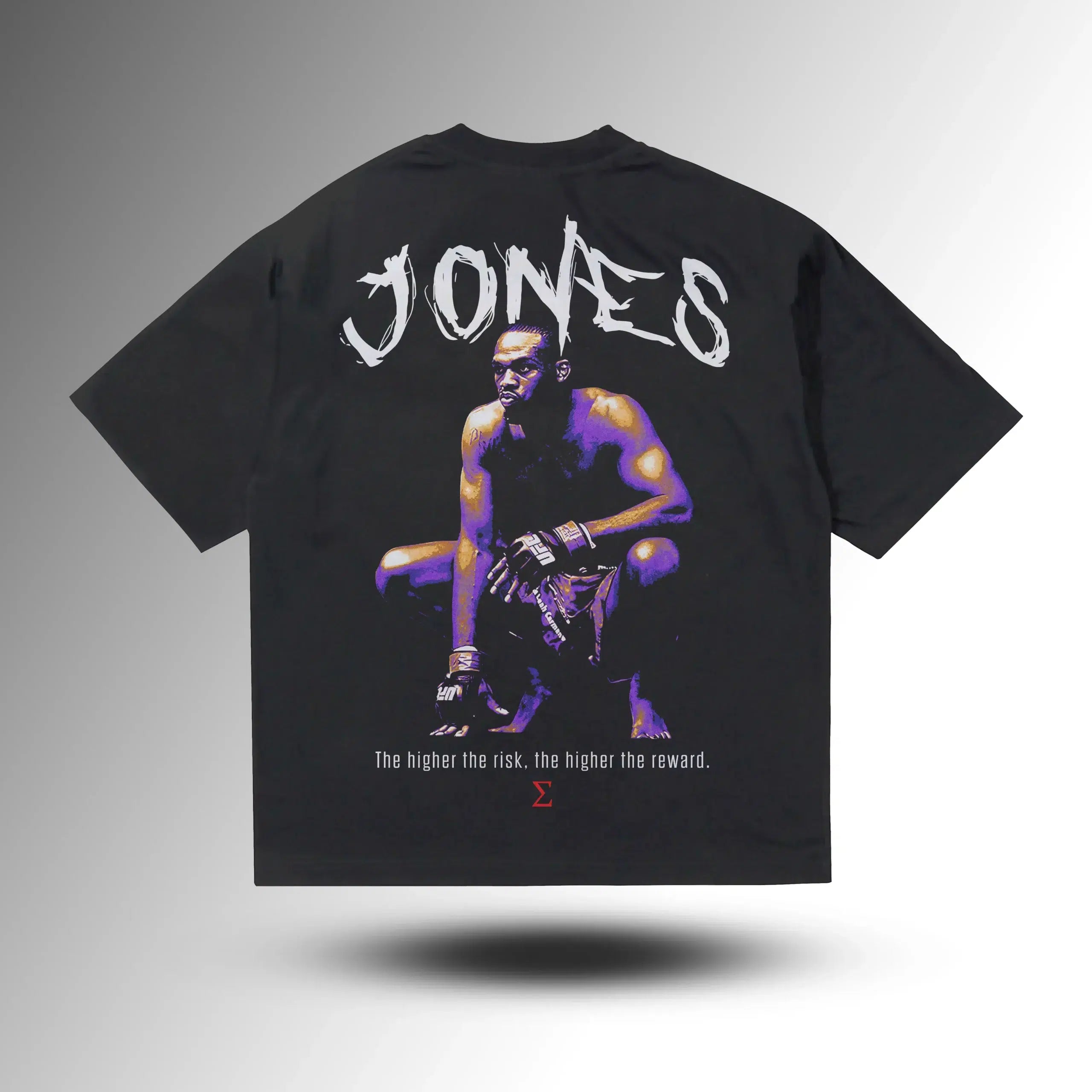 Jon Jones "Bones" Oversize Tişört – arka görünüm