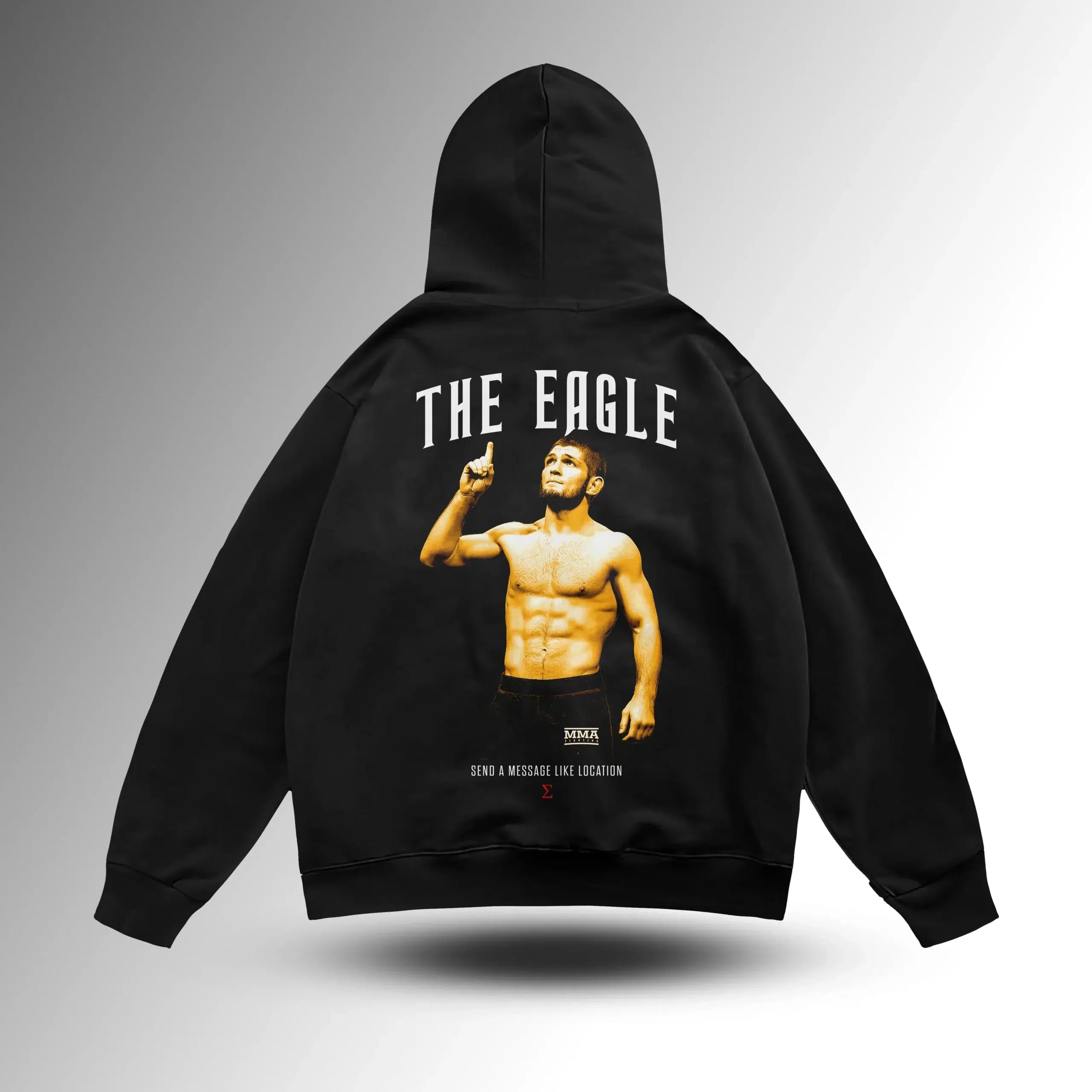 Khabib Oversize Hoodie "The Eagle" – arka görünüm