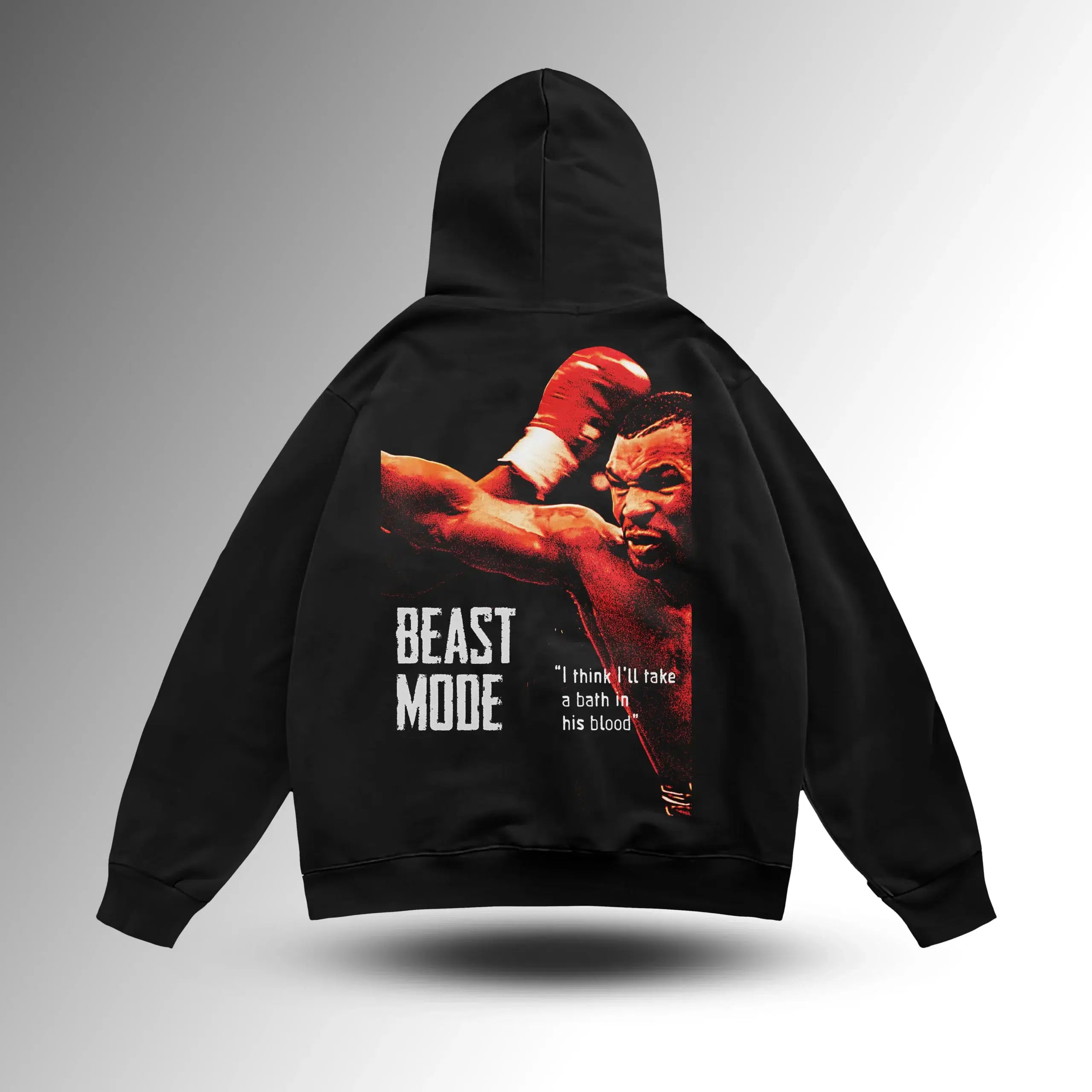 Mike Tyson Beast Mode Oversize Hoodie – arka görünüm