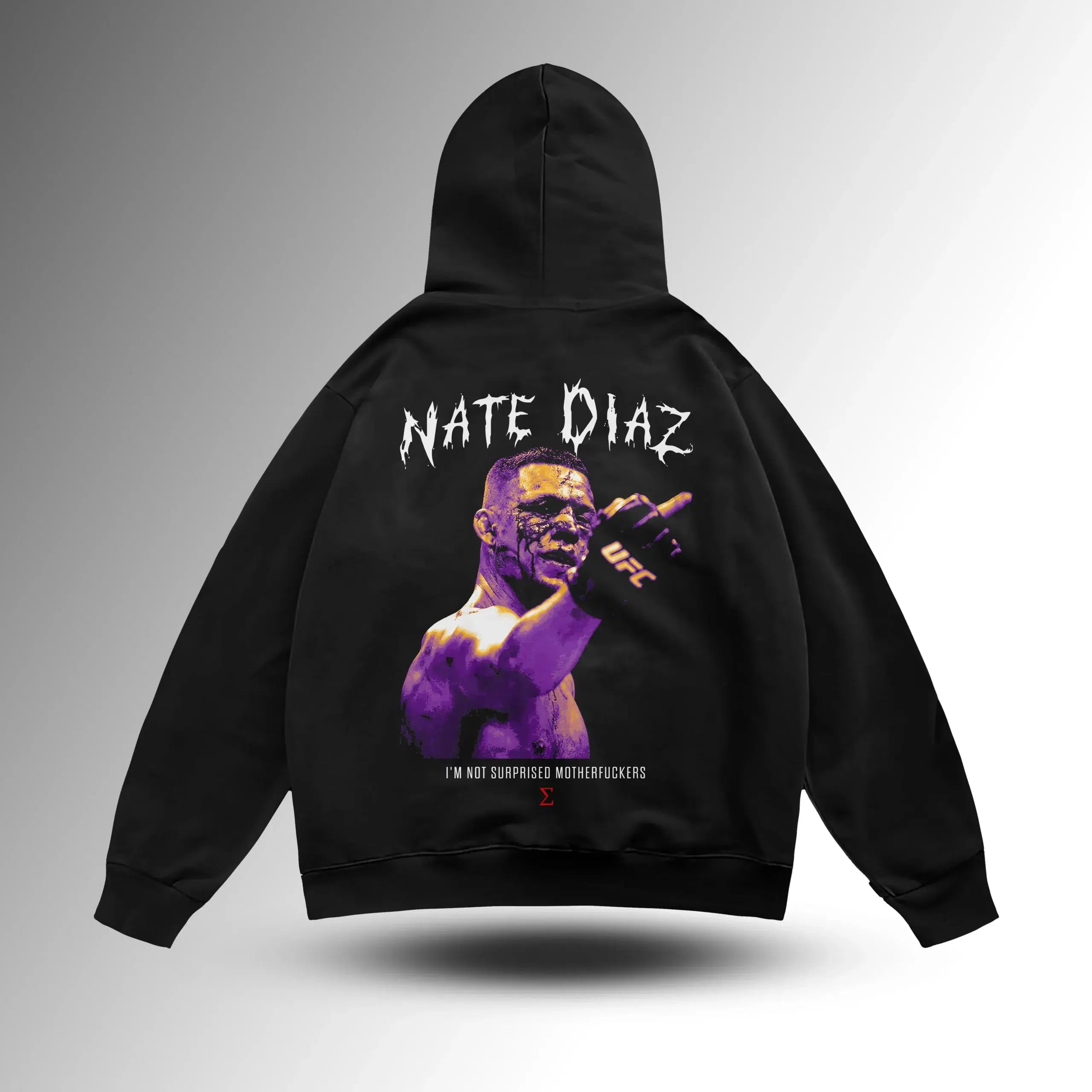 Nate Diaz Oversize Hoodie – arka görünüm