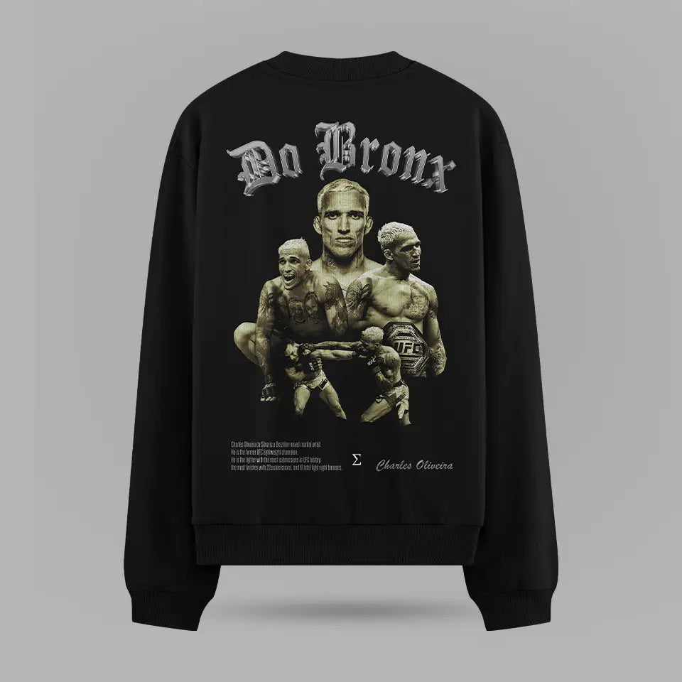 Charles Oliveira Do Bronx Street Oversize Sweatshirt – arka görünüm