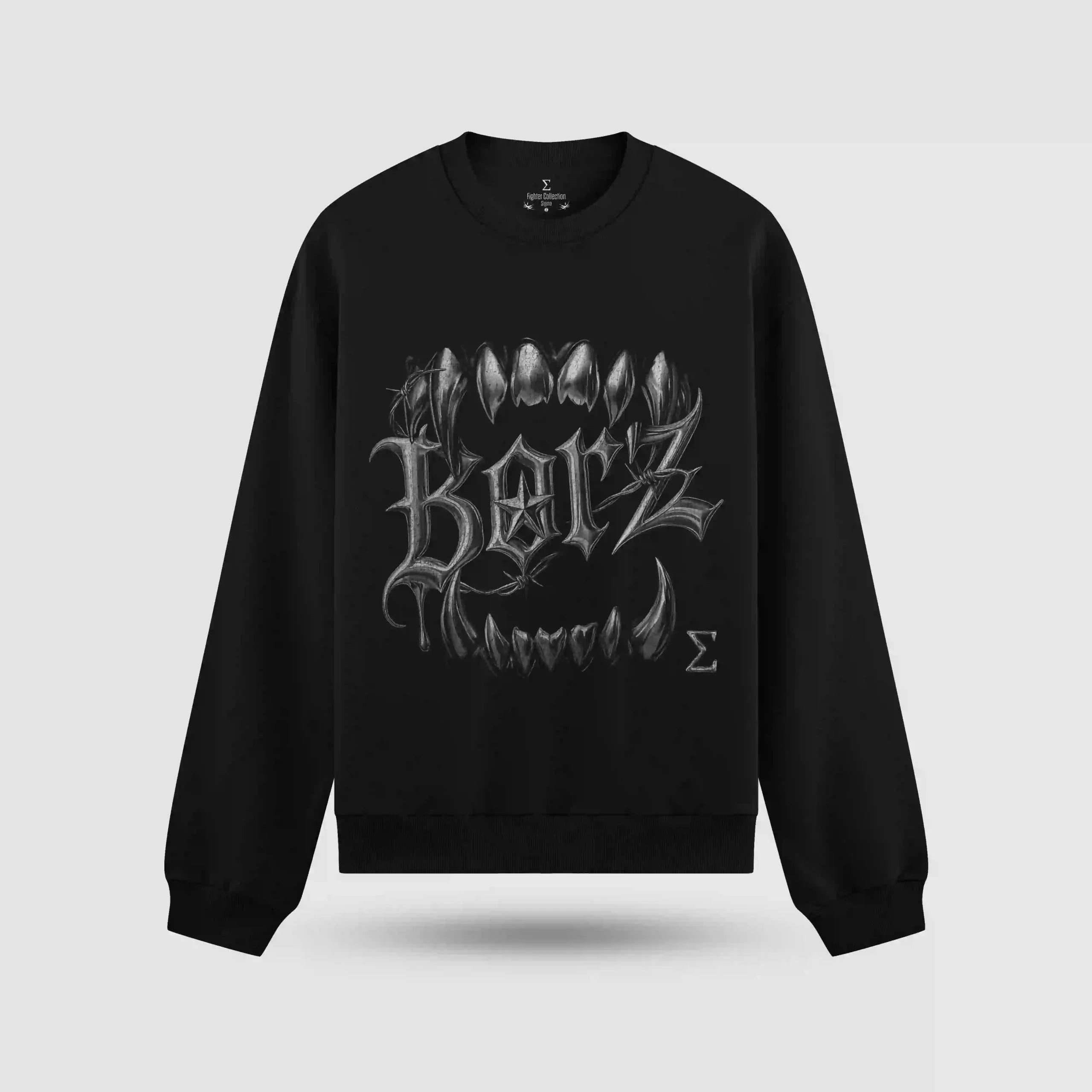 Khamzat Chimaev Borz Teeths Oversize Sweatshirt – ön görünüm