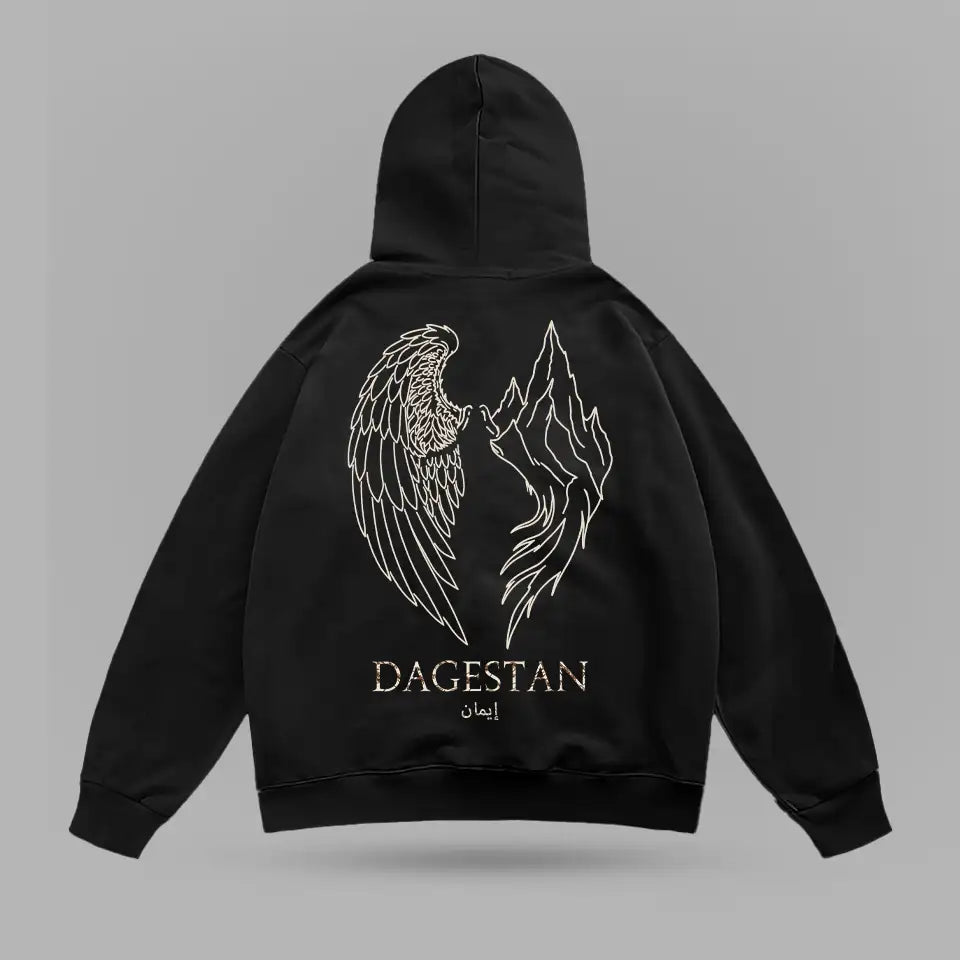 Dagestan Wings Oversize Hoodie – ön görünüm