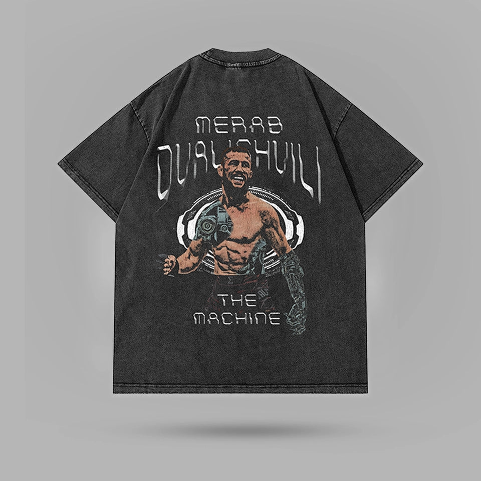 Merab Dvalishvili The Machine Washed Oversize Tshirt – arka görünüm