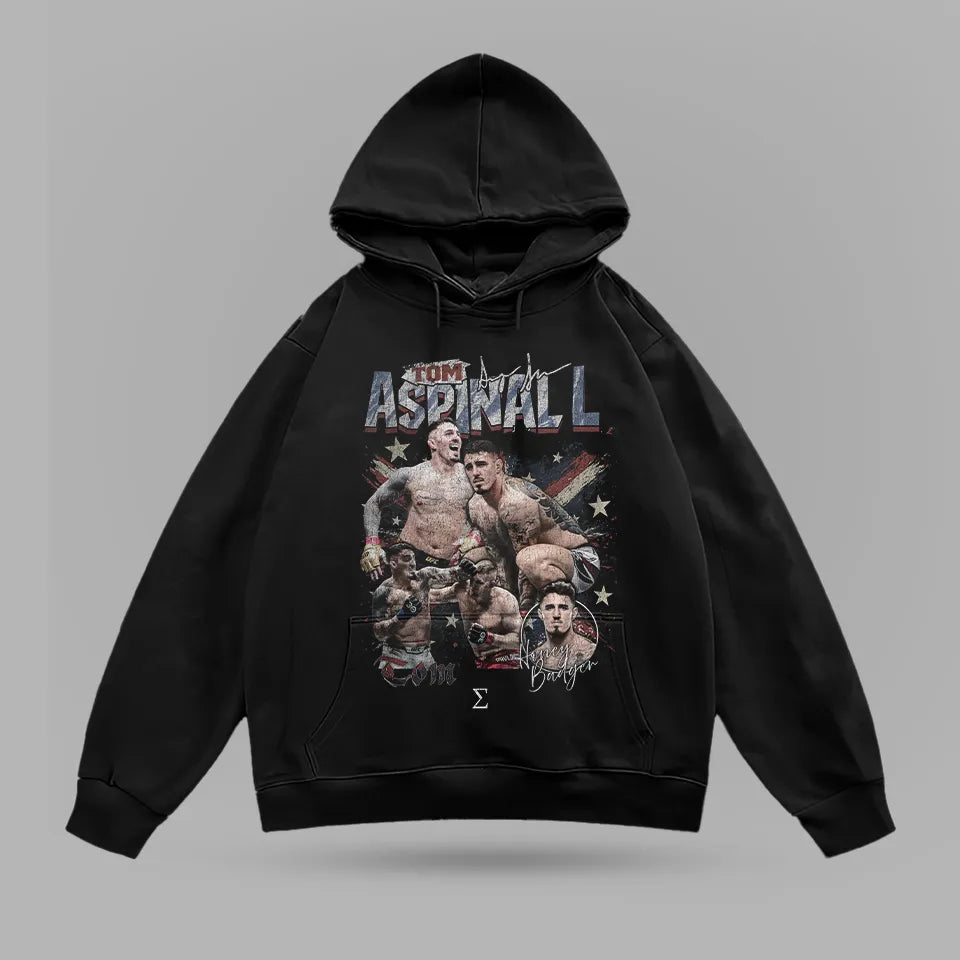 Tom Aspinall Bootleg Oversize Hoodie – ön görünüm