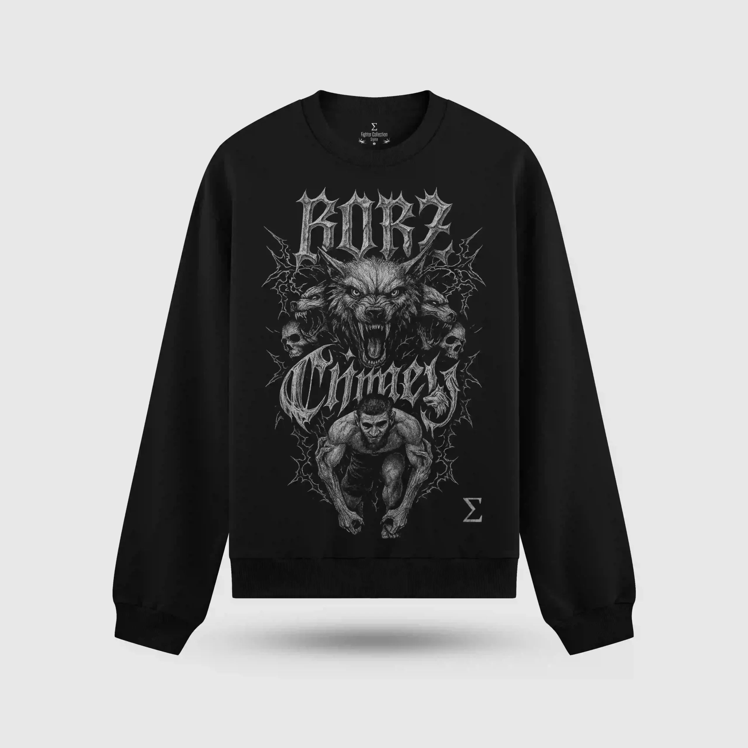 Khamzat Chimaev Nightmare Oversize Sweatshirt – arka görünüm