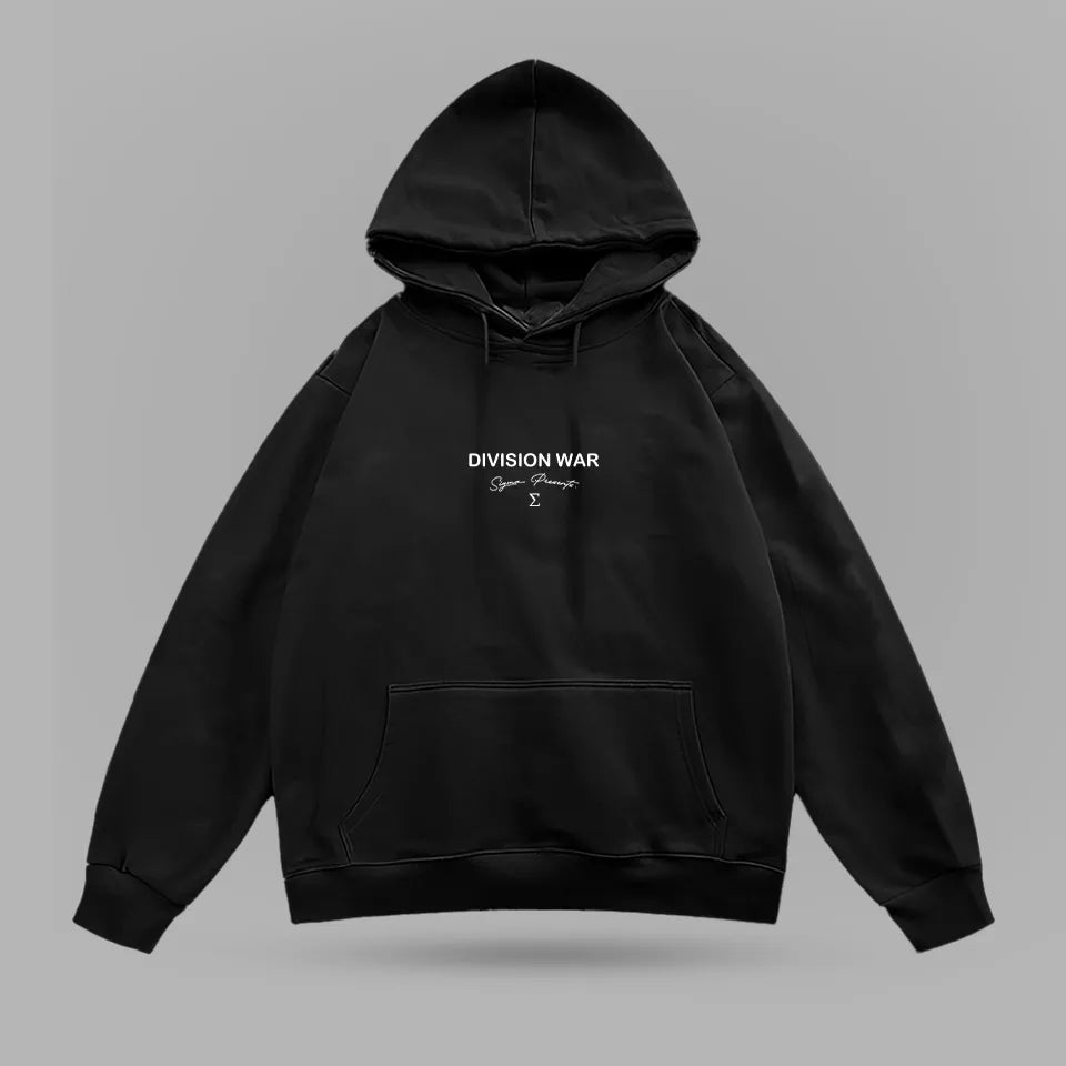 Tom Aspinall - Jon Jones Division War Oversize Hoodie – ön görünüm 2