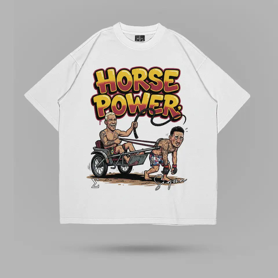 Charles Do Bronx Oliveira Horse Power Chariot T-shirt – ön görünüm