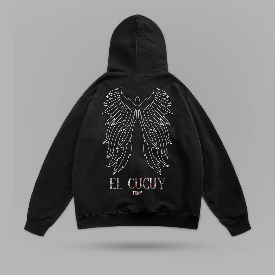 Tony Ferguson El Cucuy Wings Oversize Hoodie – arka görünüm