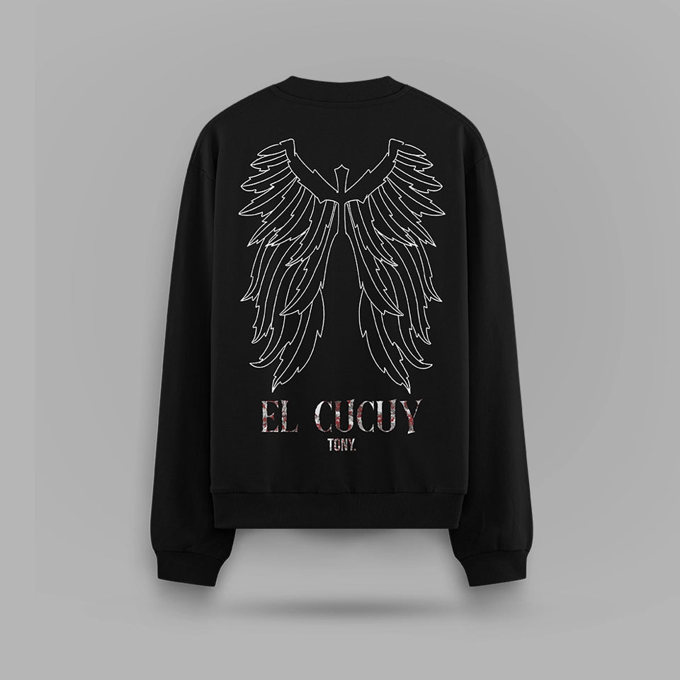 Tony Ferguson El Cucuy Wings Oversize Sweatshirt – arka görünüm