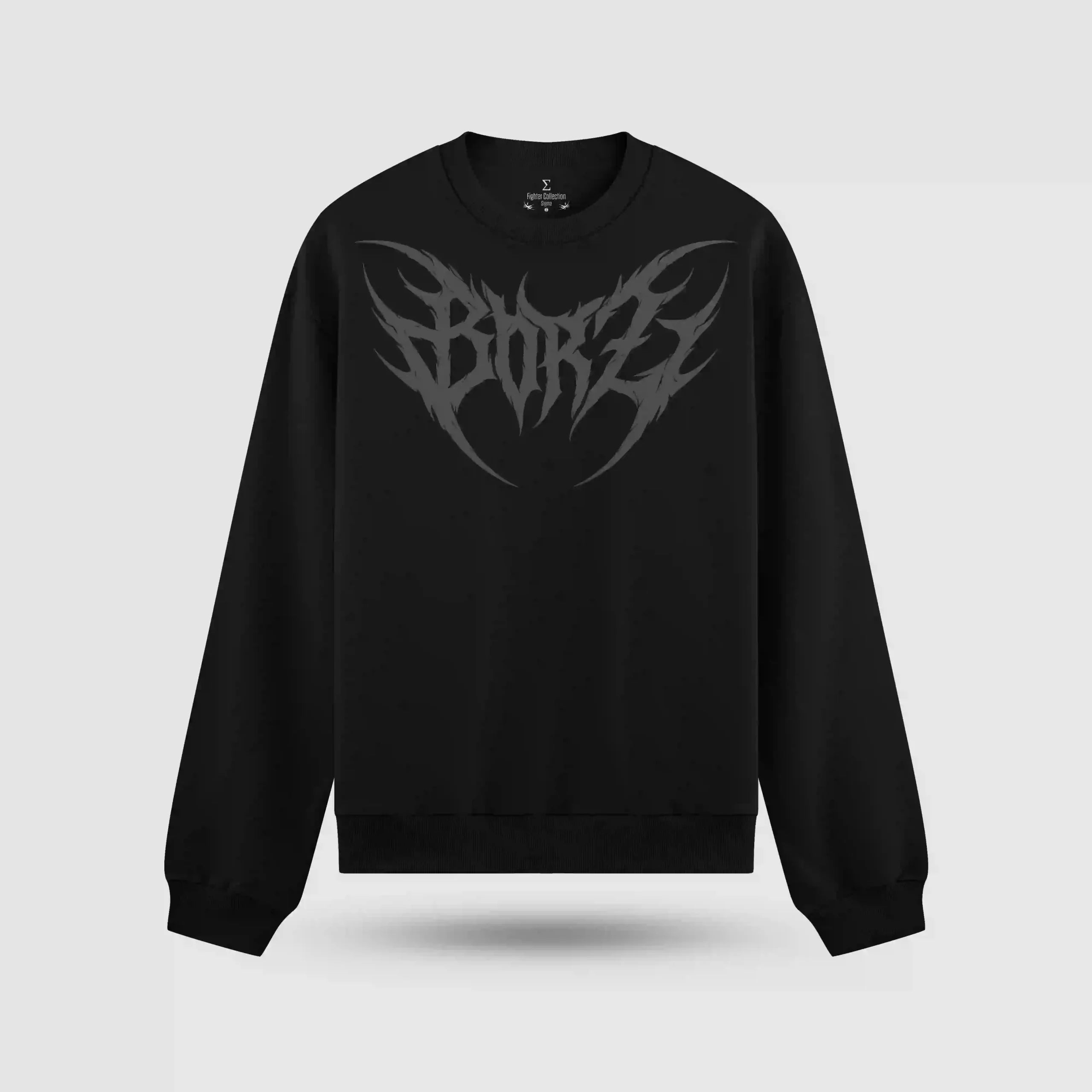 Borz Gothic Oversize Sweatshirt – ön görünüm