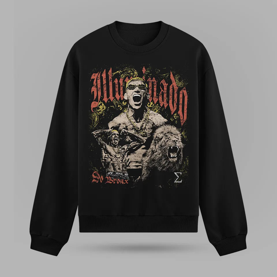 Charles Oliveira Illuminado Bootleg Oversize Sweatshirt – ön görünüm