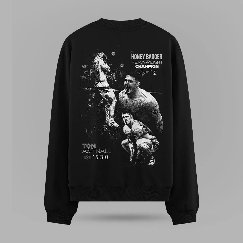 Tom Aspinall Honey Badger Oversize Sweatshirt – ön görünüm