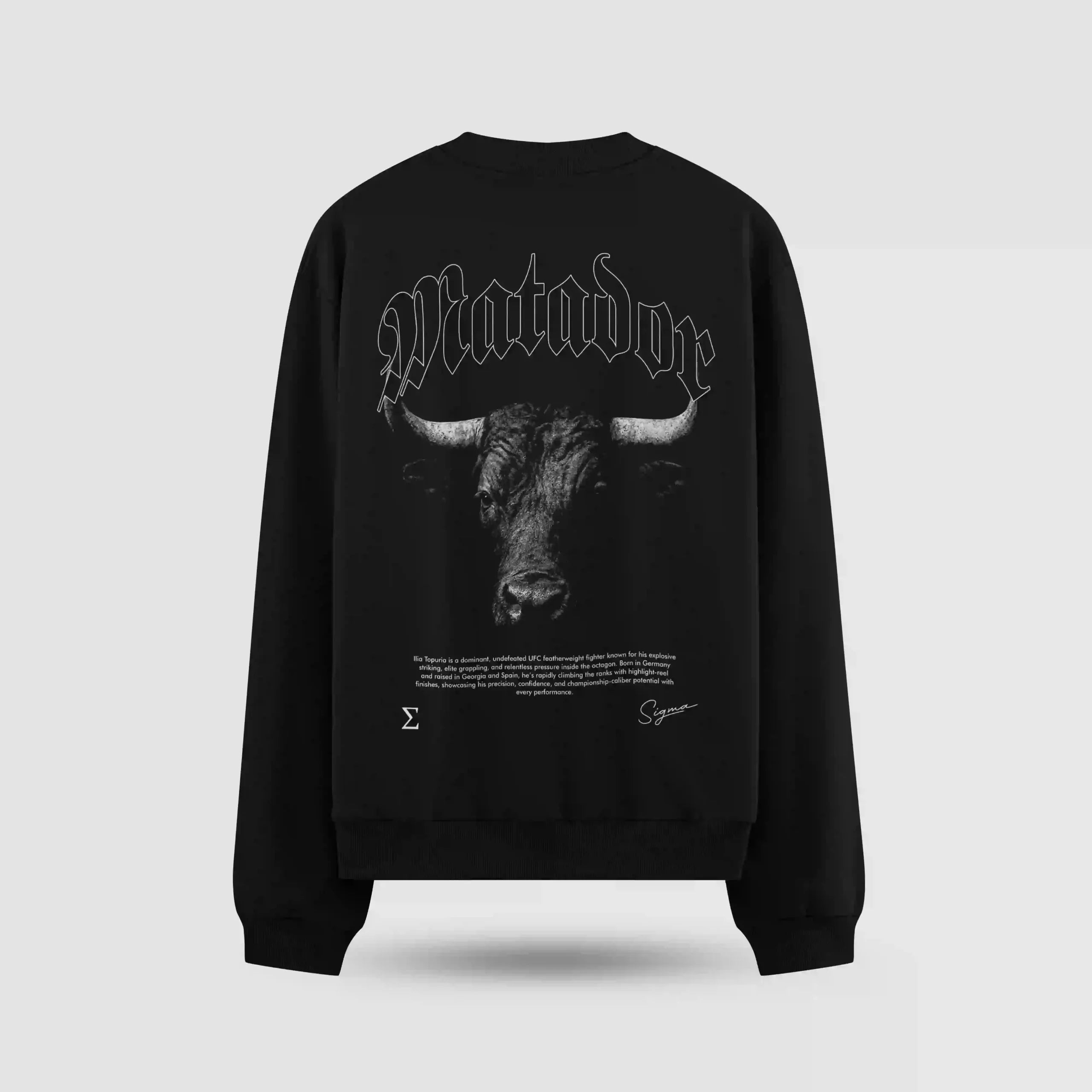Ilia Topuria Matador Oversize Sweatshirt – ön görünüm