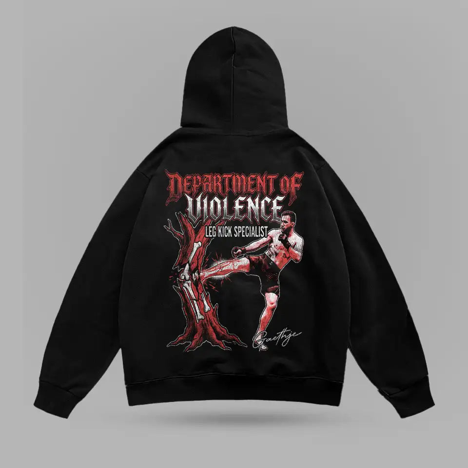 Justin Gaethje Leg Kick Specialist Hoodie – ön görünüm