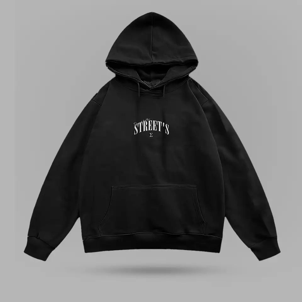 Raised By Streets Sweat And Tears Oversize Hoodie – ön görünüm 2
