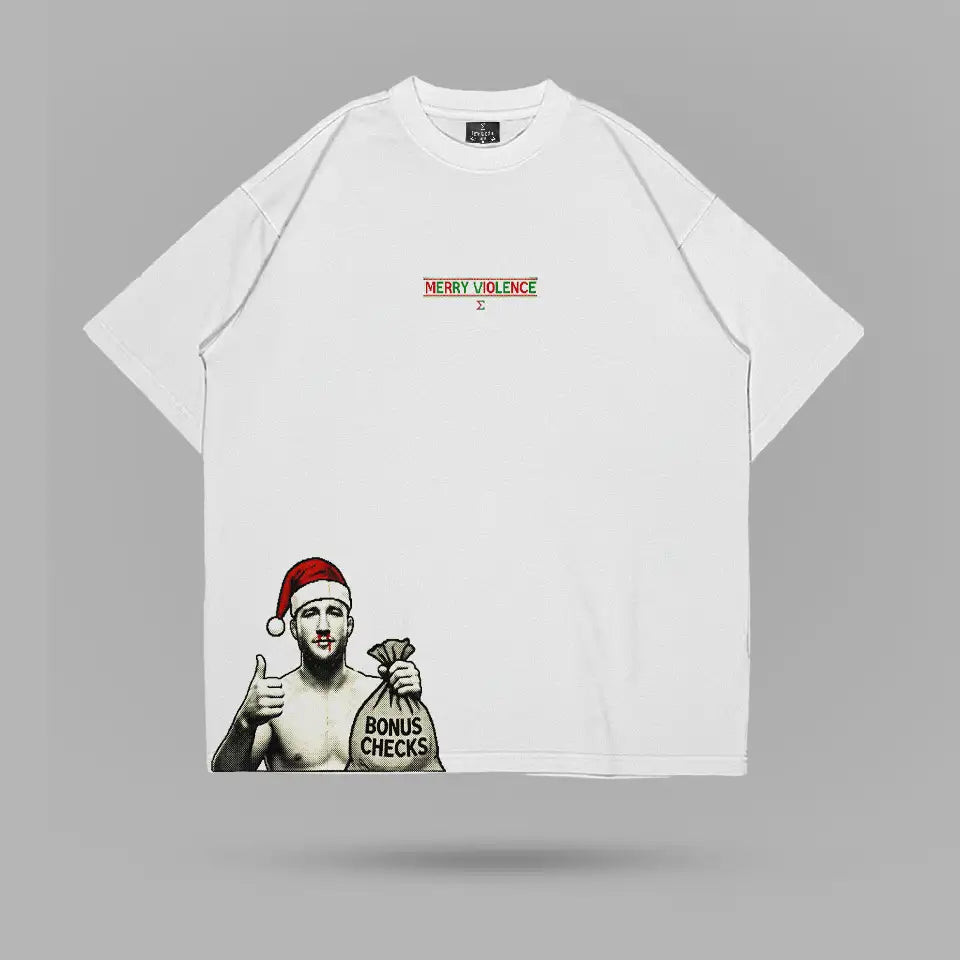 Justin Gaethje Bonus Checks Tshirt – ön görünüm
