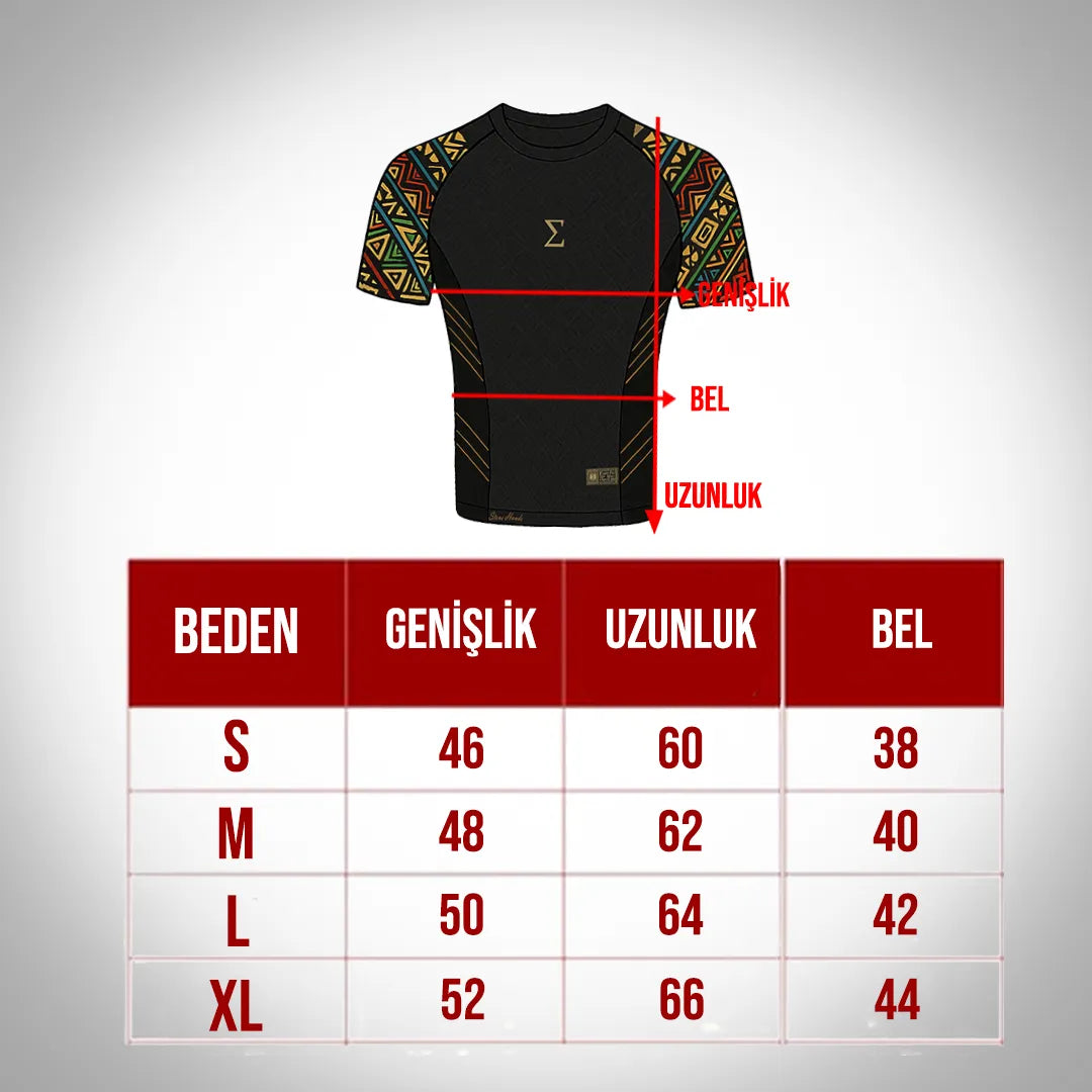 Sigma Illuminado Rashguard – beden ve ölçü tablosu